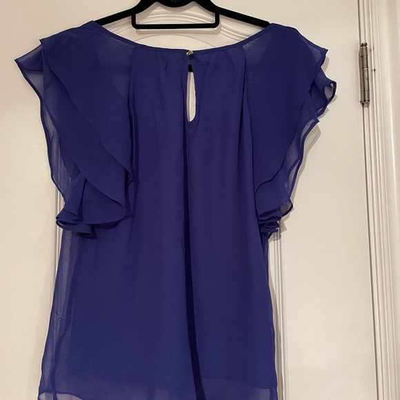 Beautiful royal blue blouse with back key hole - Picture 2 of 2
